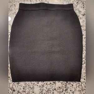 Black mini skirt